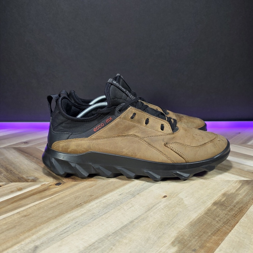 ECCO MX Men's 11-11.5 EU 45 Brown Nubuck Leather Outdoor Trail Lace Up Shoes